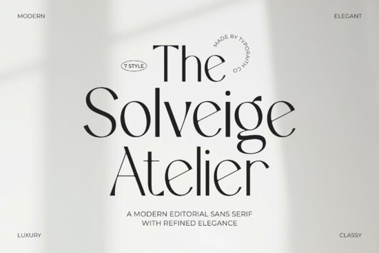 The Solveige Atelier Font